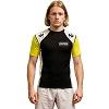 FIGHTERS - Rash Guard / Schwarz-Gelb-Weiss