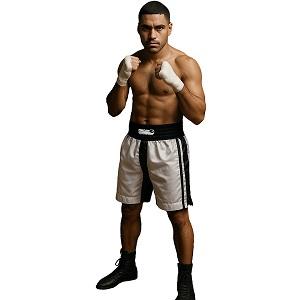 FIGHT-FIT - Boxing Shorts / Boxhosen / Schwarz-Weiss / Small