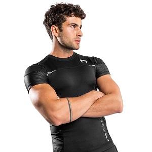 Venum - Rashguard / Tempest 2.0 / Short Sleeve / Schwarz-Grau / Large